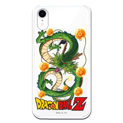 Carcasa iPhone XR con un diseño de Dragon Ball Z Shenron y Bolas
