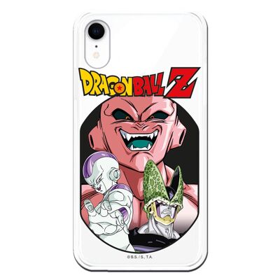 iPhone XR case with a design of Dragon Ball Z Freeza Cell and Buu