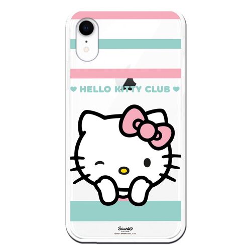 Carcasa iPhone XR con un diseño de Hello Kitty club guiño