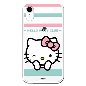 Coque pour iPhone XR avec un design de club Hello Kitty clignotant 1