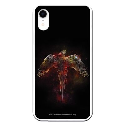 iPhone XR case with a Harry Potter Fenix design
