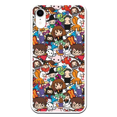 Custodia per iPhone XR con design Harry Potter Charms Mix