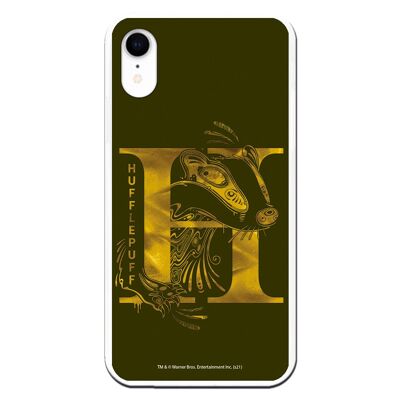 iPhone XR case with a Harry Potter Hafflepuff design