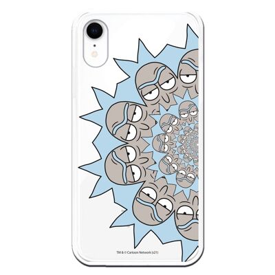 iPhone XR case with a design of Rick and Morty Half Rick