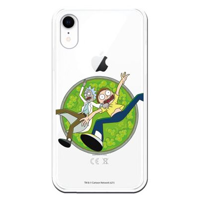 iPhone XR-Hülle mit Rick and Morty Acid-Design