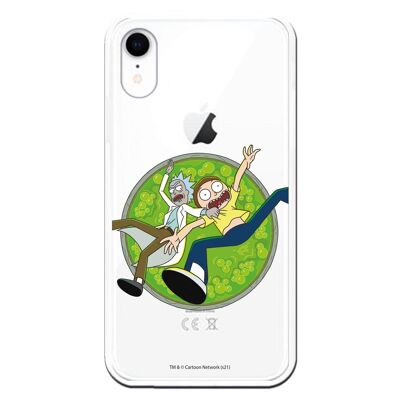 Carcasa iPhone XR con un diseño de Rick y Morty Acid