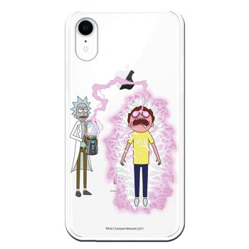 Coque pour iPhone XR avec un design de Rick et Morty Lightning 1