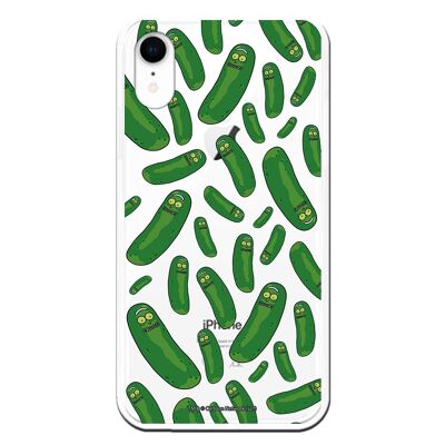 Carcasa iPhone XR con un diseño de Rick y Morty Pickle Rick Pat