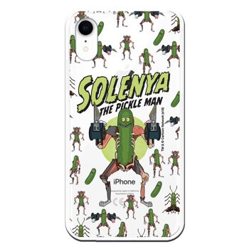 Coque pour iPhone XR avec un design de Rick et Morty Solenya Pickle Man 1