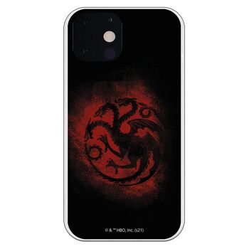 Coque iPhone 13 - Symbole GOT Targaryen Noir 1