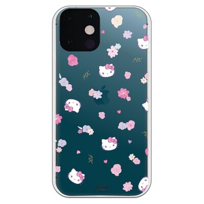 Coque iPhone 13 - Hello Kitty Motif Fleur