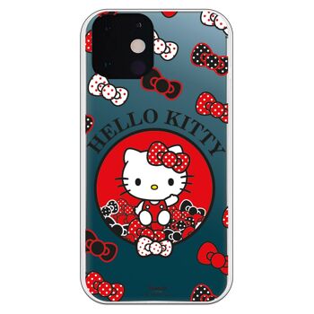 Coque iPhone 13 - Hello Kitty nœuds colorés 1