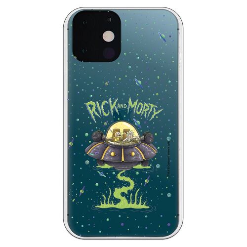 Carcasa iPhone 13 - Rick y Morty Ufo