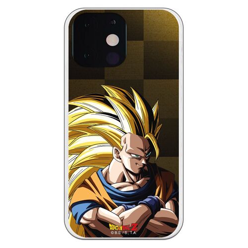 Carcasa iPhone 13 Mini - Dragon Ball Z Goku SS3 Fondo