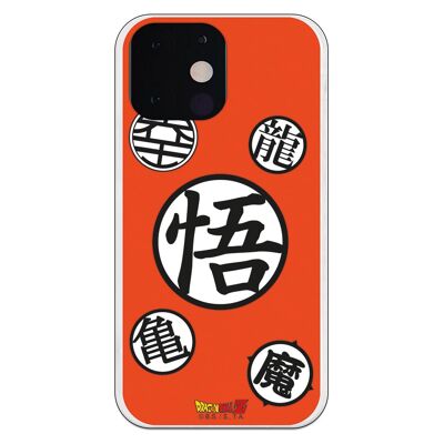 Custodia mini per iPhone 13 - Simboli di Dragon Ball Z