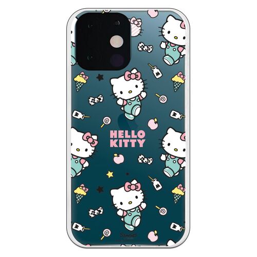 Carcasa iPhone 13 Mini - Hello Kitty patron stickers