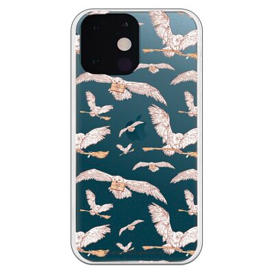 Carcasa iPhone 13 Mini - Harry Potter Patron Lechuzas Clear