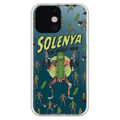 Custodia mini per iPhone 13 - Rick e Morty Solenya Pickle Man