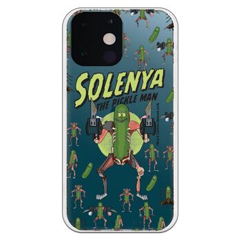Coque iPhone 13 Mini - Rick et Morty Solenya Pickle Man 1
