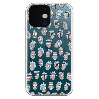 Carcasa iPhone 13 Mini - Rick y Morty Faces