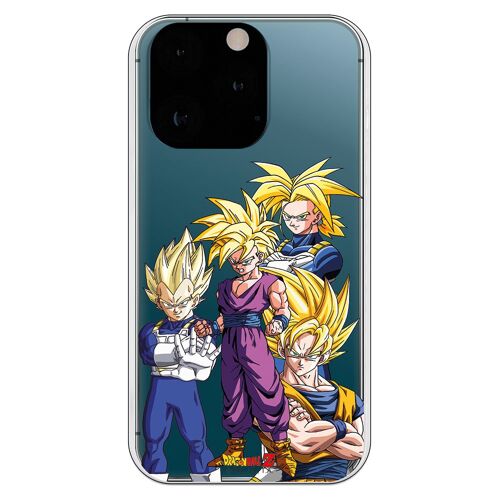 Carcasa iPhone 13 Pro - Dragon Ball Z Goku Vegeta Gohan Trunks
