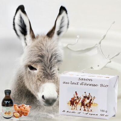 Organic donkey milk & organic argan soap 150 g