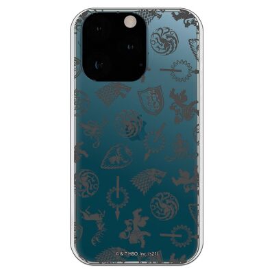 Custodia per iPhone 13 Pro - GOT Pattern Houses grigia