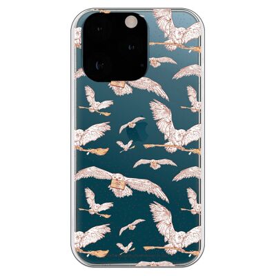 iPhone 13 Pro Case - Harry Potter Owls Pattern Clear