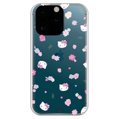 Coque iPhone 13 Pro - Hello Kitty Motif Fleur
