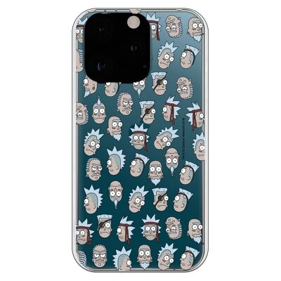 Carcasa iPhone 13 Pro - Rick y Morty Faces