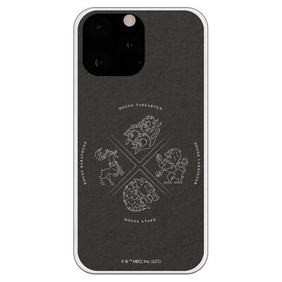 iPhone 13 Pro Max Case - GOT Houses Silver