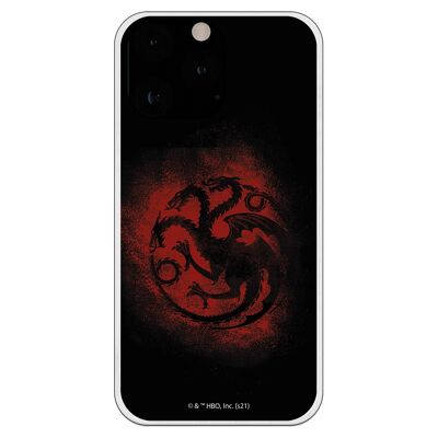 Custodia per iPhone 13 Pro Max - Simbolo GOT Targaryen nera