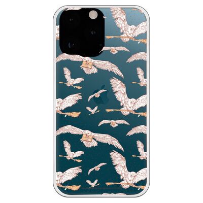 iPhone 13 Pro Max Case - Harry Potter Pattern Owls Clear