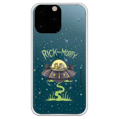 Carcasa iPhone 13 Pro Max - Rick y Morty Ufo