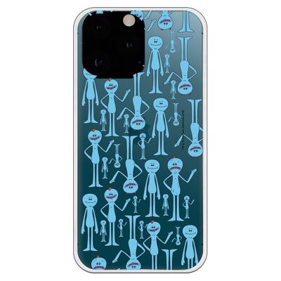 Carcasa iPhone 13 Pro Max - Rick y Morty Mr. Meeseeks look at me