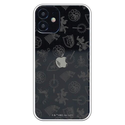 Carcasa iPhone 12 Mini - GOT Patron Casas Gris