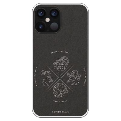 iPhone 12 Pro Max Case - GOT Houses Silver