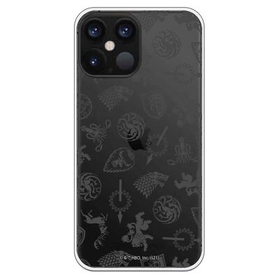 iPhone 12 Pro Max Case - GOT Pattern Houses Gray