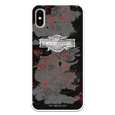 Cover per iPhone X - XS - Mappa GOT