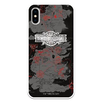 Coque iPhone X - XS - GOT Map 1