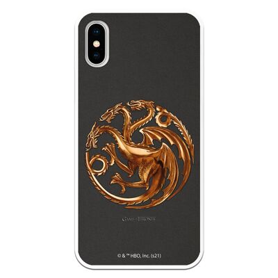 iPhone X - XS Hülle - GOT Targaryen Metal