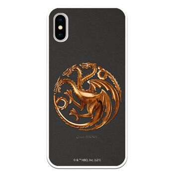 Coque pour iPhone X - XS - GOT Targaryen Métal 1