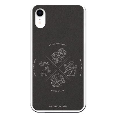 iPhone XR Case - GOT Houses Silver