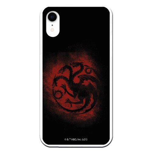 Carcasa iPhone XR - GOT Simbolo Targaryen Negro