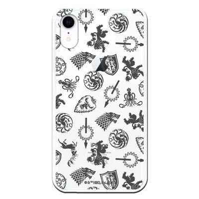 iPhone XR Case - GOT Pattern Houses Gray