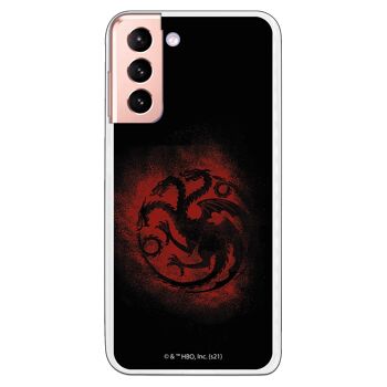 Coque Samsung Galaxy S21 - S30 - Symbole GOT Targaryen Noir 1