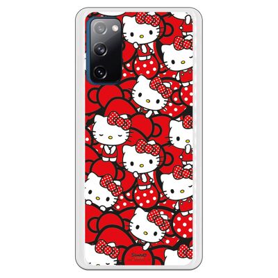 Samsung Galaxy S20FE - Coque S20 Lite 5G - Hello Kitty Nœuds Rouges et Pois