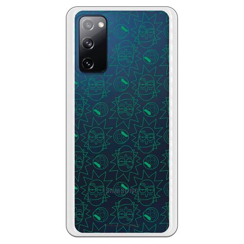 Carcasa Samsung Galaxy S20FE - S20 Lite 5G - Rick y Morty Caras Verdes