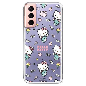 Coque Samsung Galaxy S21 - Stickers motif Hello Kitty 1