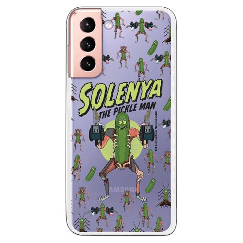 Carcasa Samsung Galaxy S21 - S30 - Rick y Morty Solenya Pickle Man